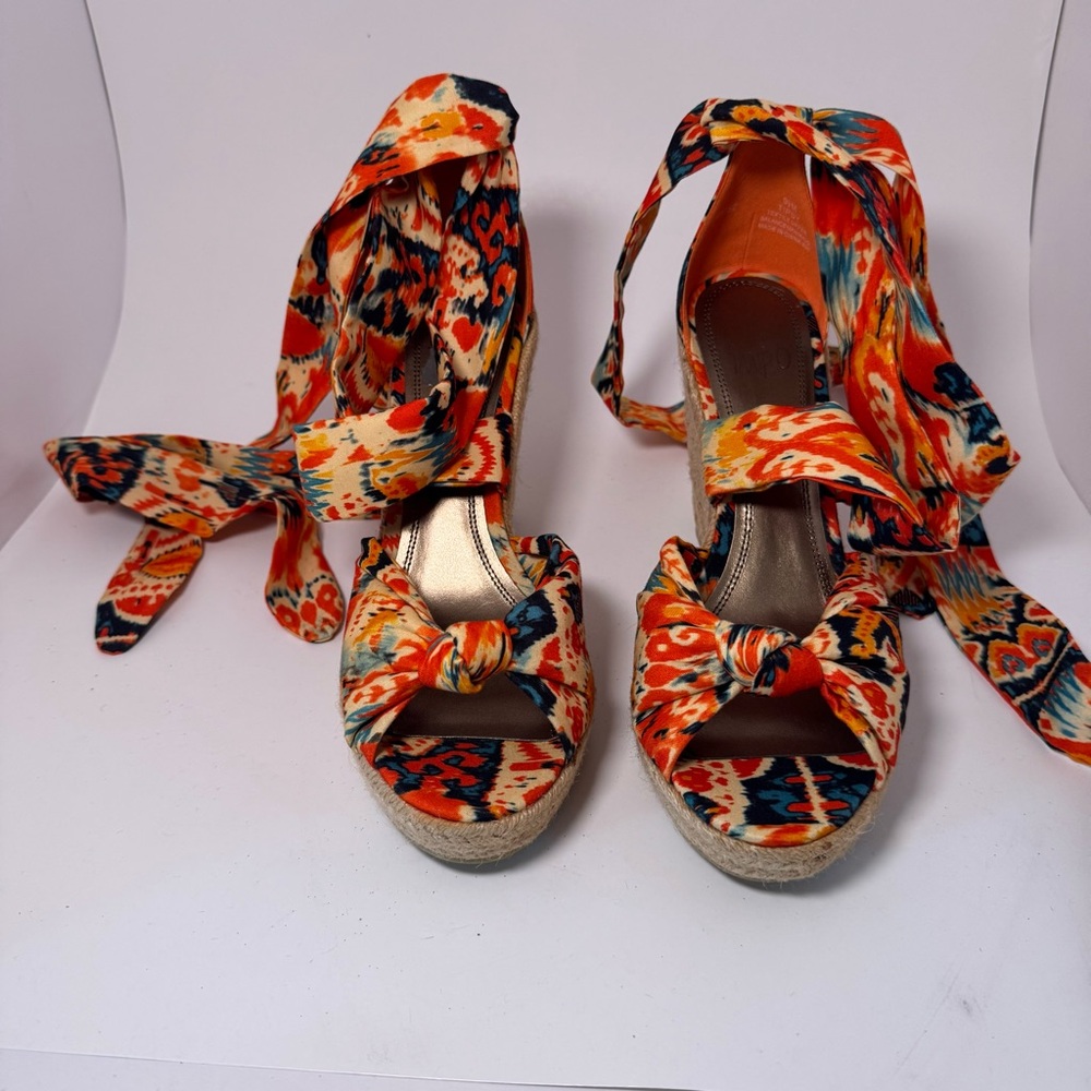 Impo Multicolor Espadrille Wedge Sandals